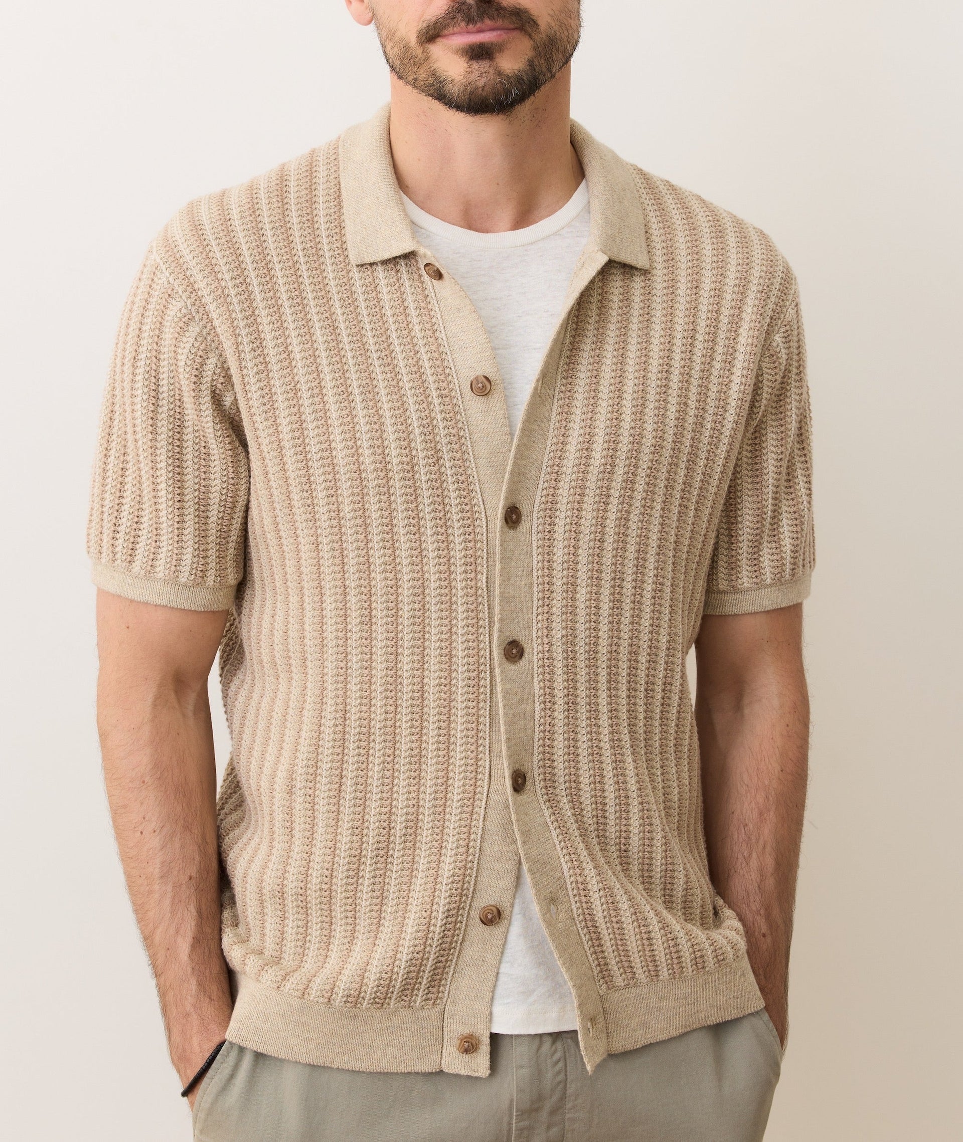 GRAHAM SWEATER SHIRT - TAUPE