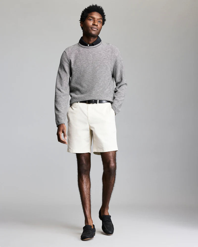 TUCK STRIPE CREW - BLACK