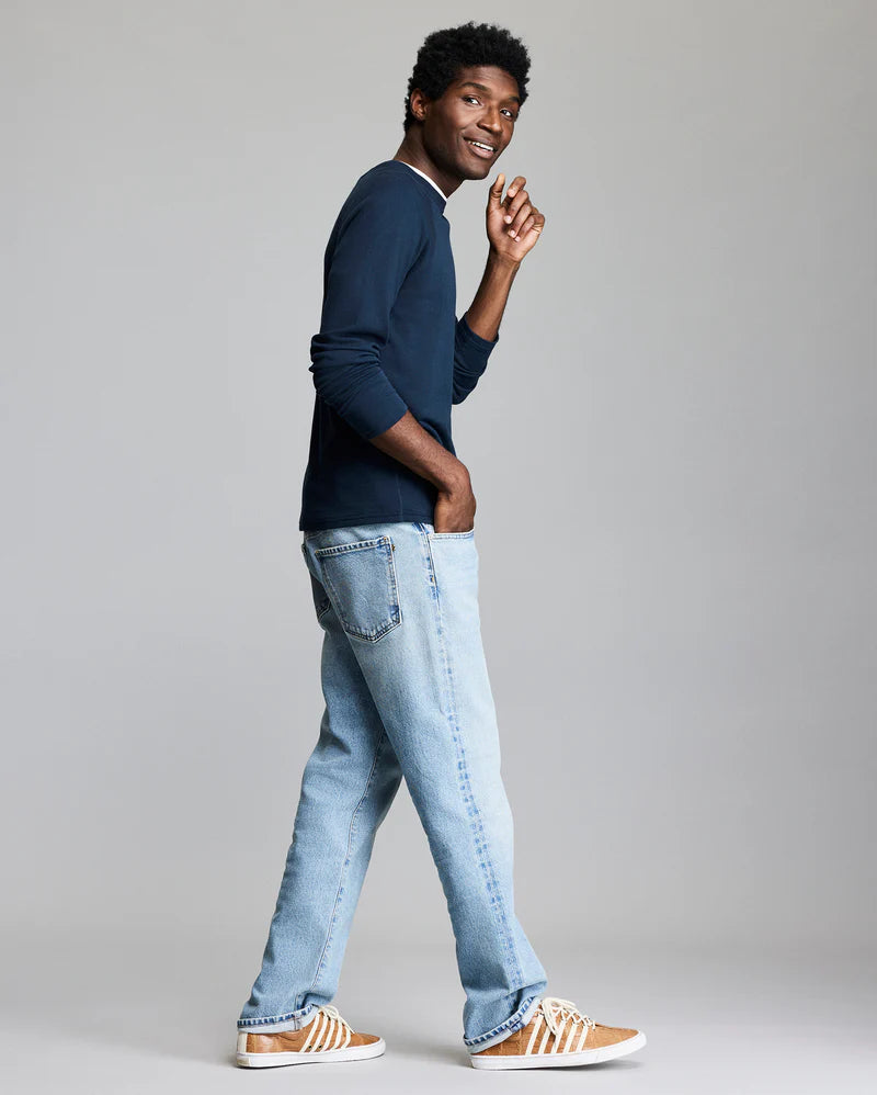 RAGLAN CREW - CARBON BLUE