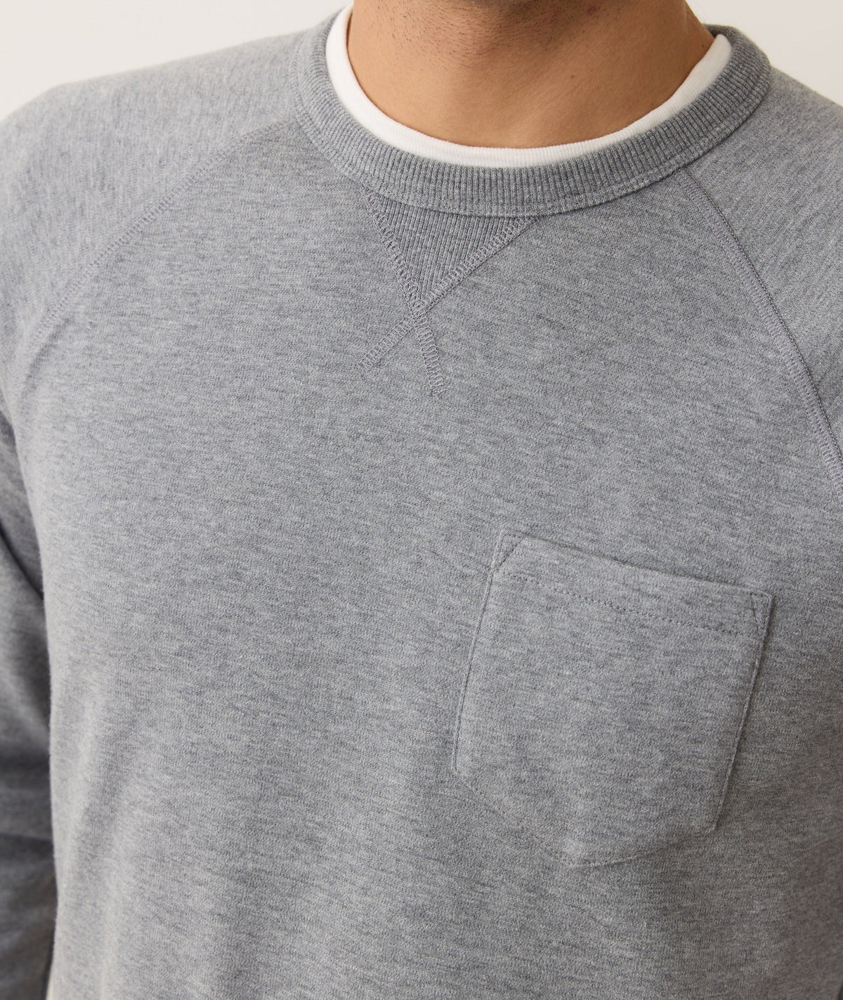 Oht Raglan Gray PACIFICA STRETCH RAGLAN - HEATHER GREY - Assembly Showroom