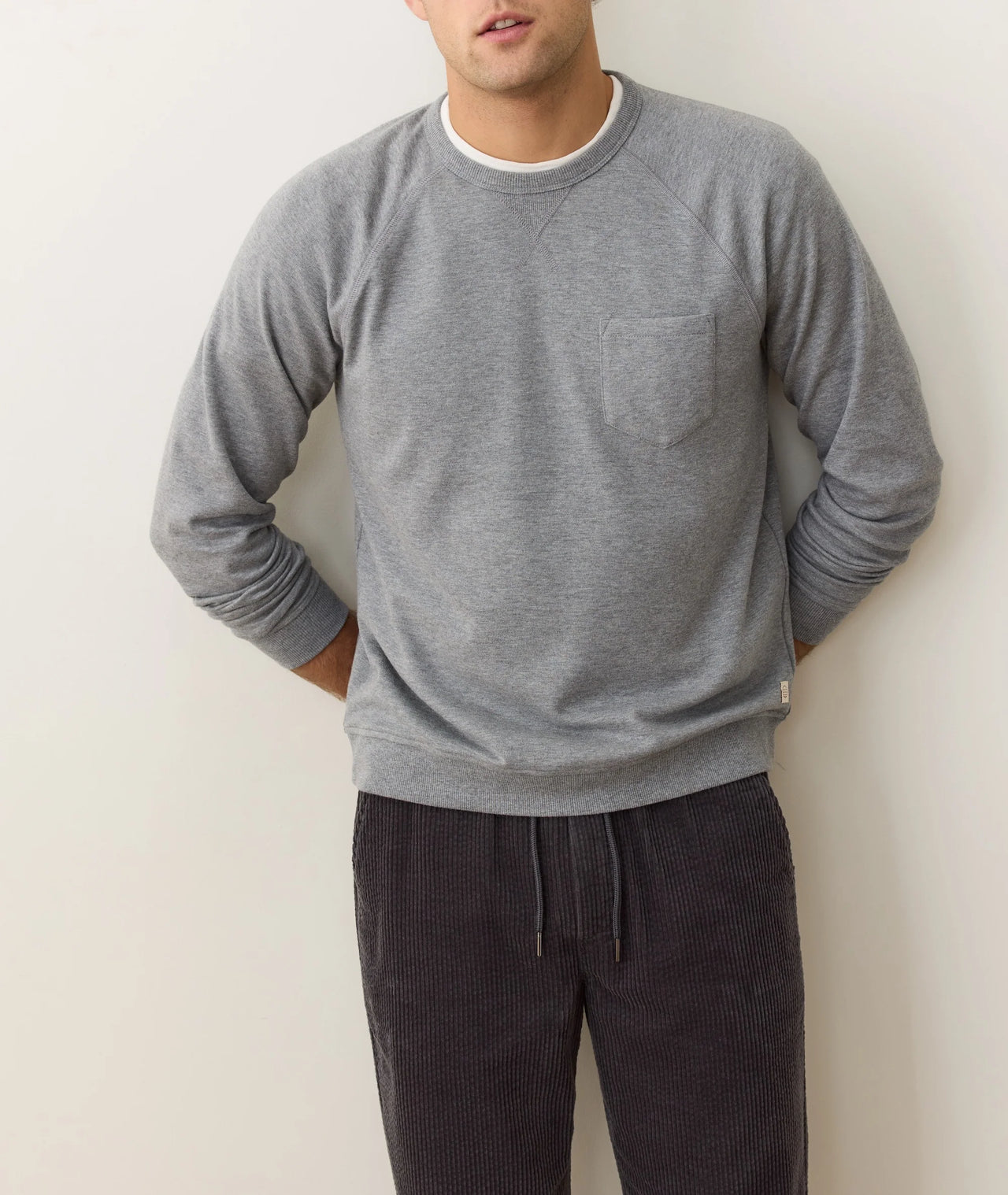 PACIFICA STRETCH RAGLAN - HEATHER GREY