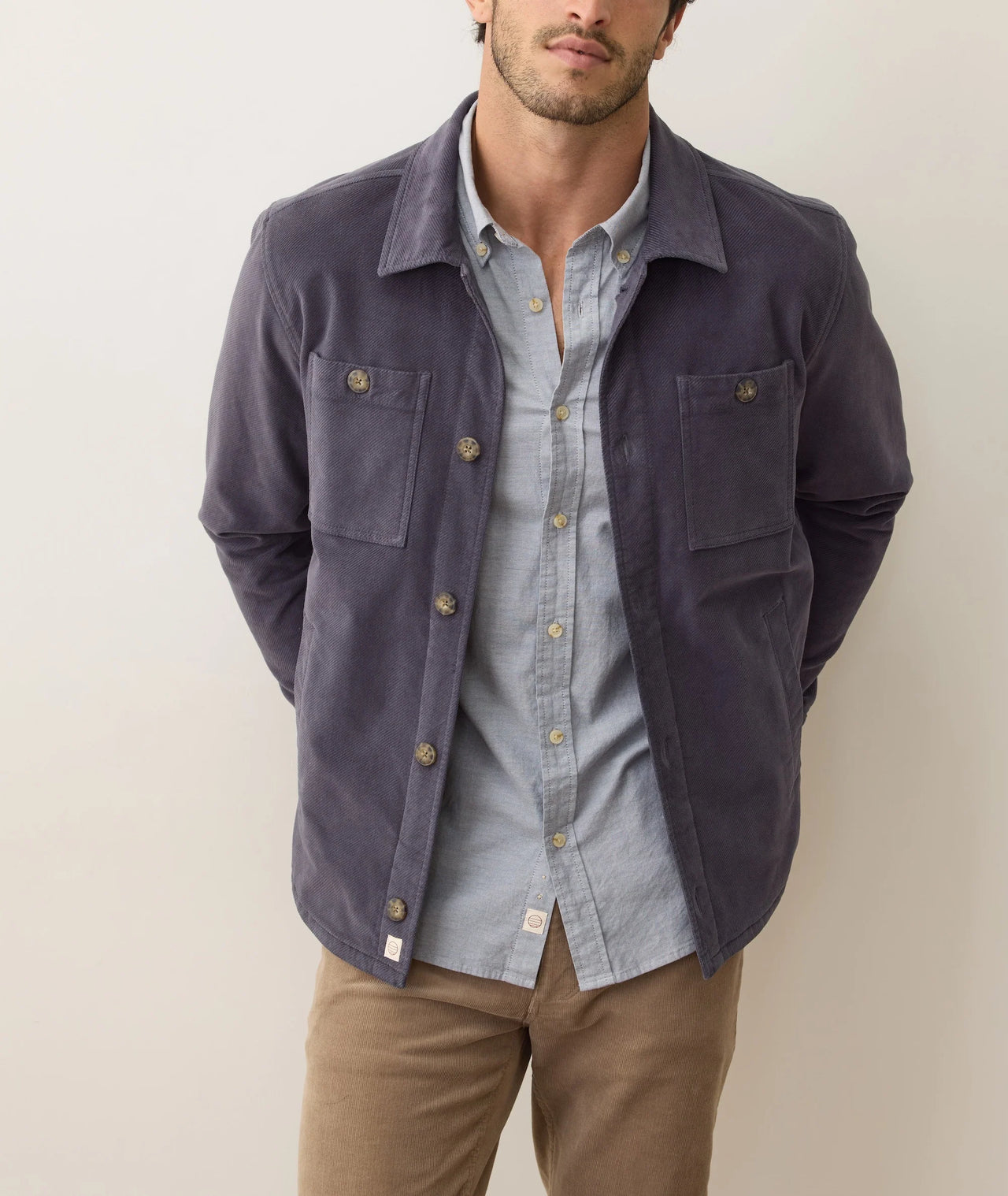 MAX MOLESKIN OVERSHIRT - MOOD INDIGO