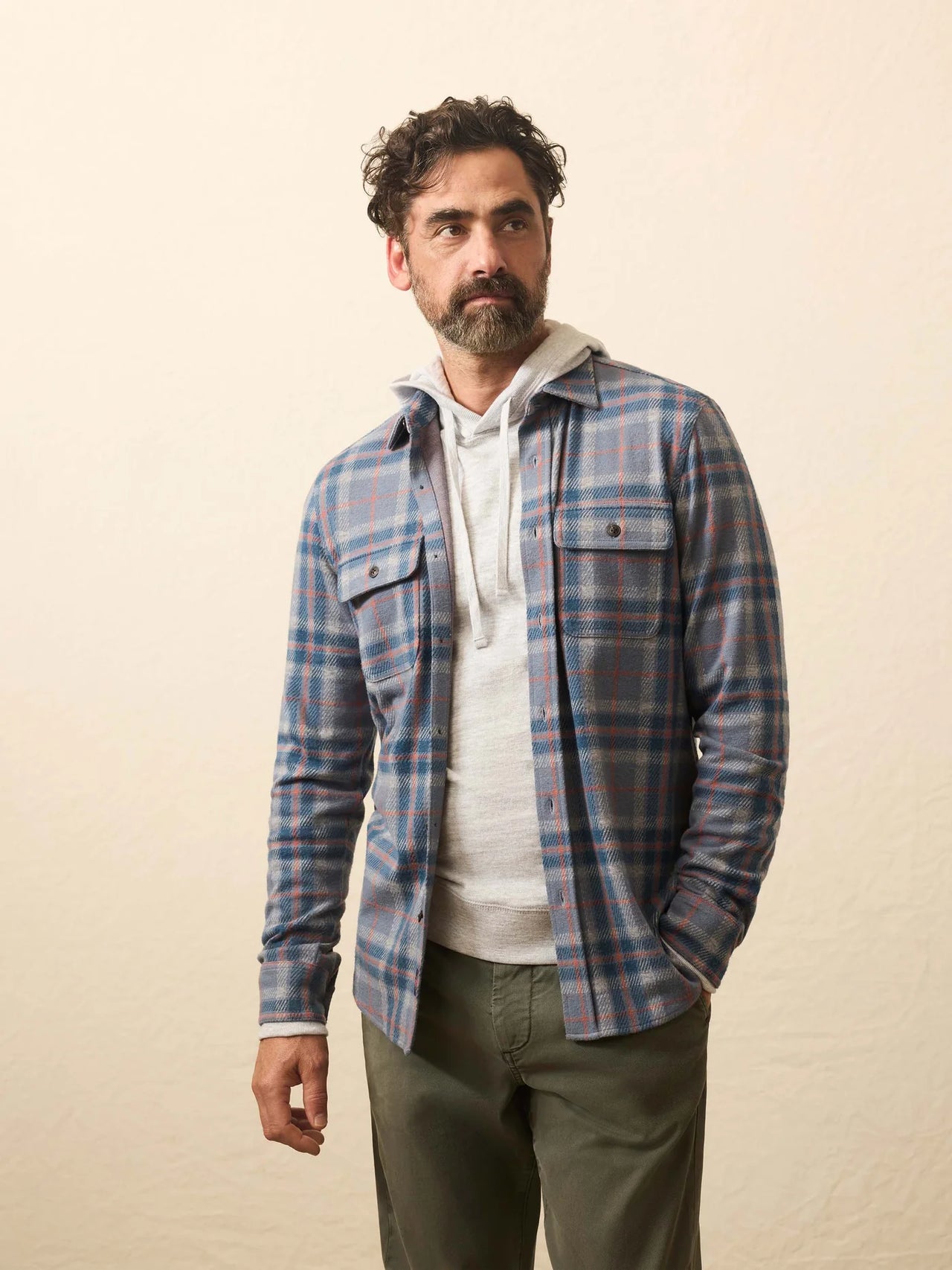 LEGEND SWEATER SHIRT - THREE LAKES PLAID