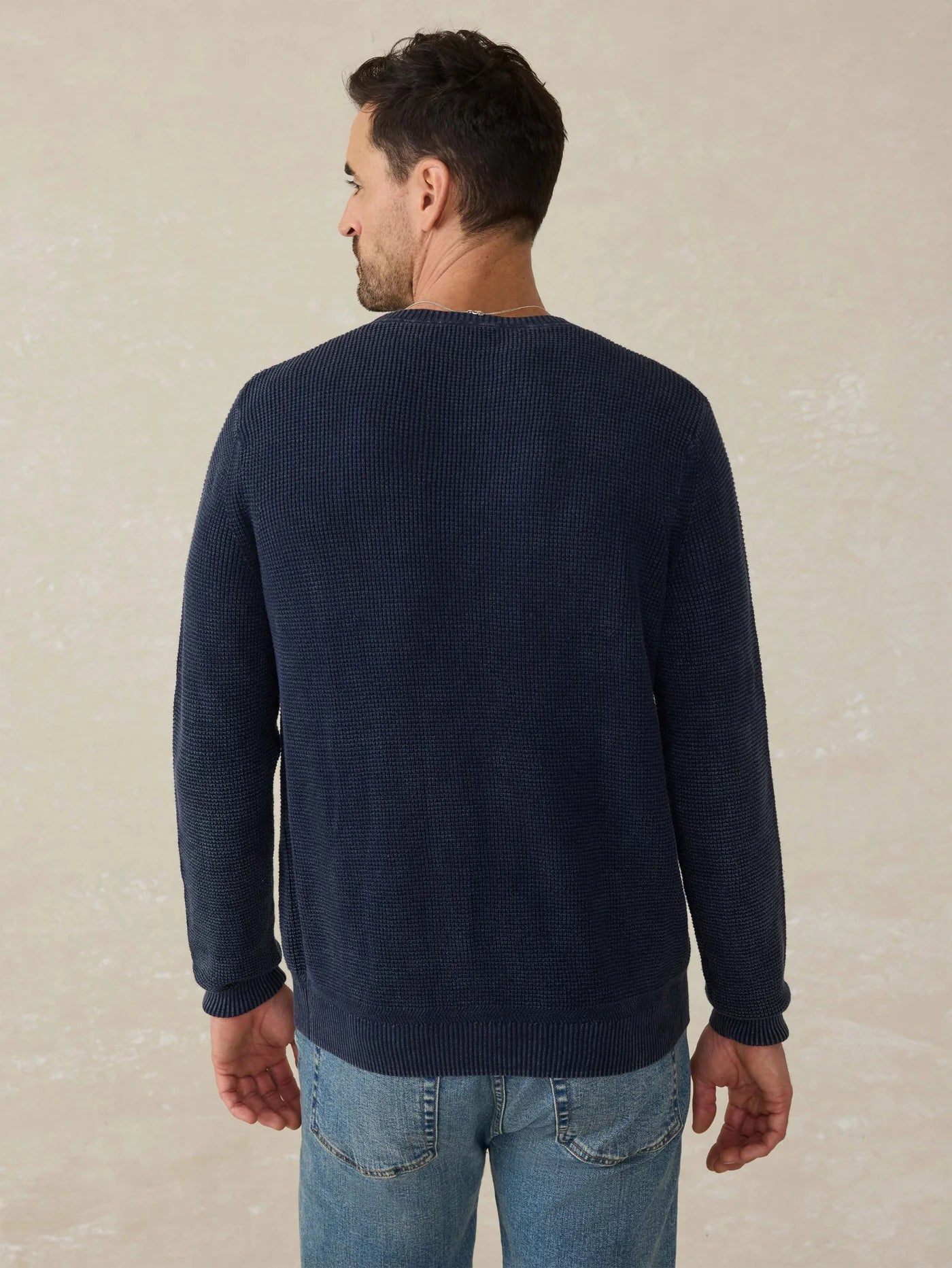 SUNWASHED CREWNECK SWEATER - BLUE NIGHTS