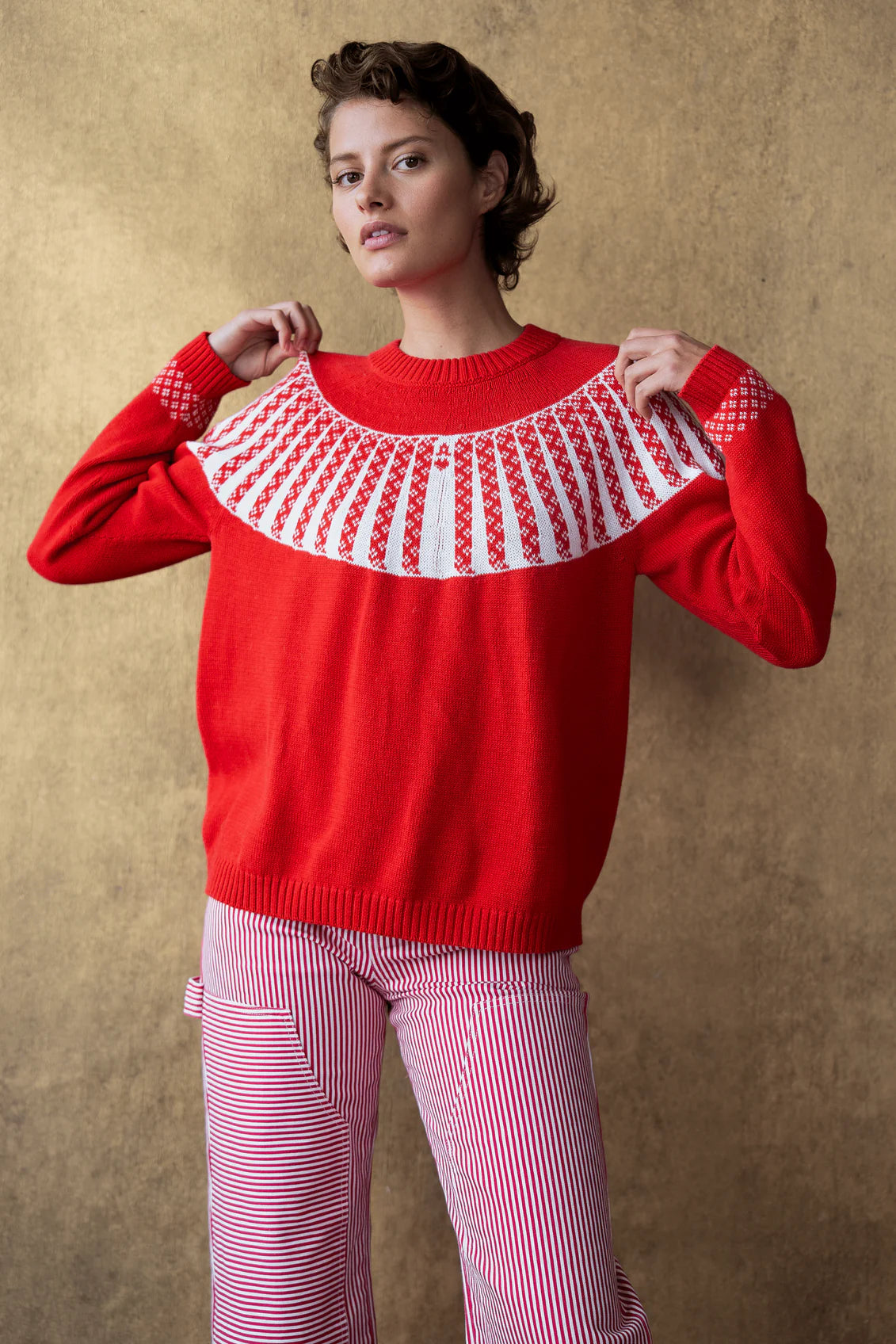 IS THIS YOUR CARD PULLOVER - RED