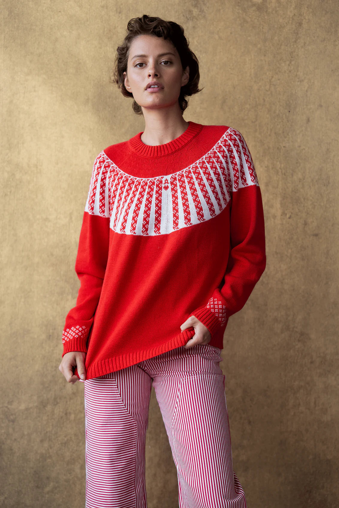 IS THIS YOUR CARD PULLOVER - RED