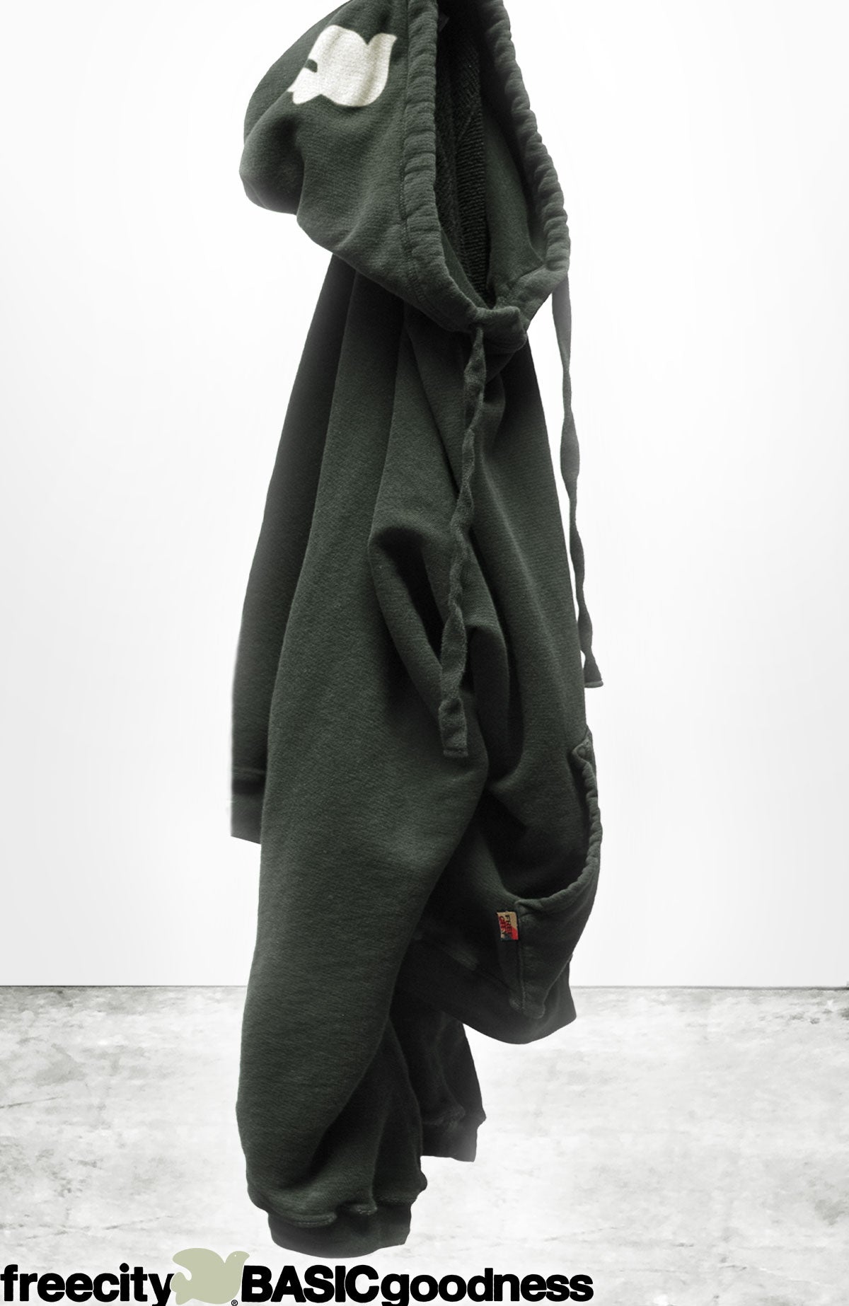 BASIC GOODNESS TERRY FLUFF HOODIE - TENT