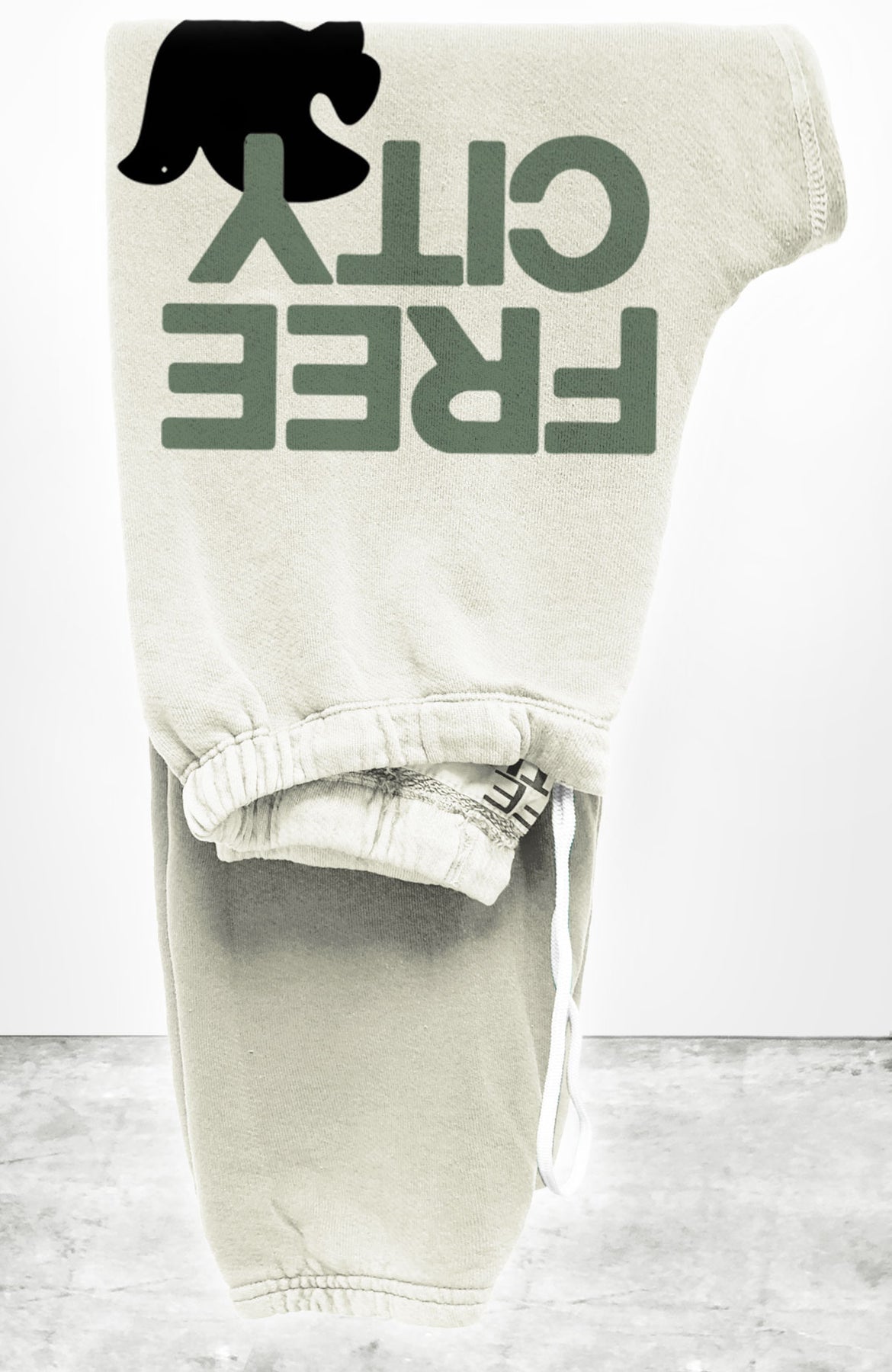 FREECITY LARGE SWEATPANT - CREAMY ARMY
