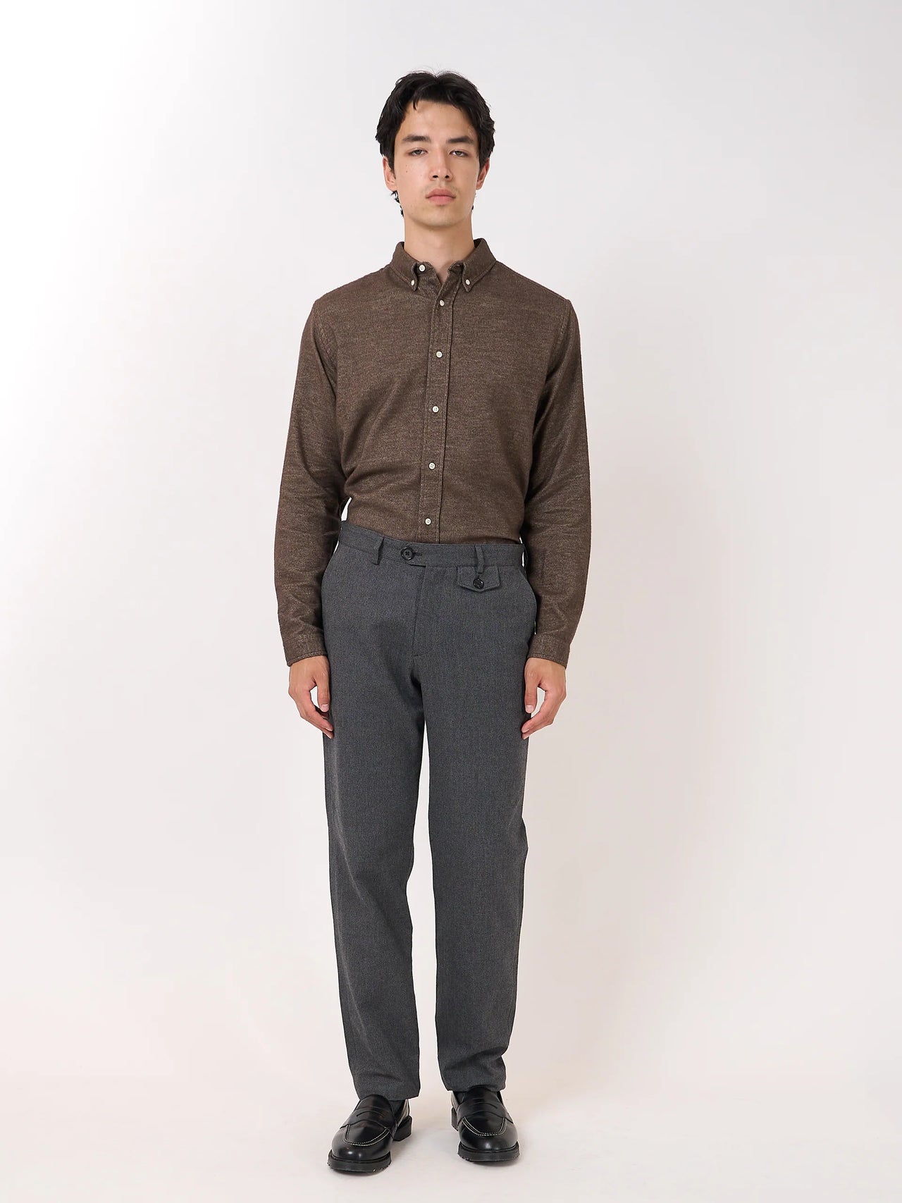 FISHTAIL TROUSERS - CHARCOAL