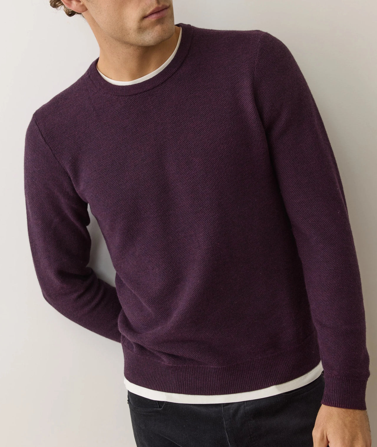 SWEATER TEE - SANGRIA