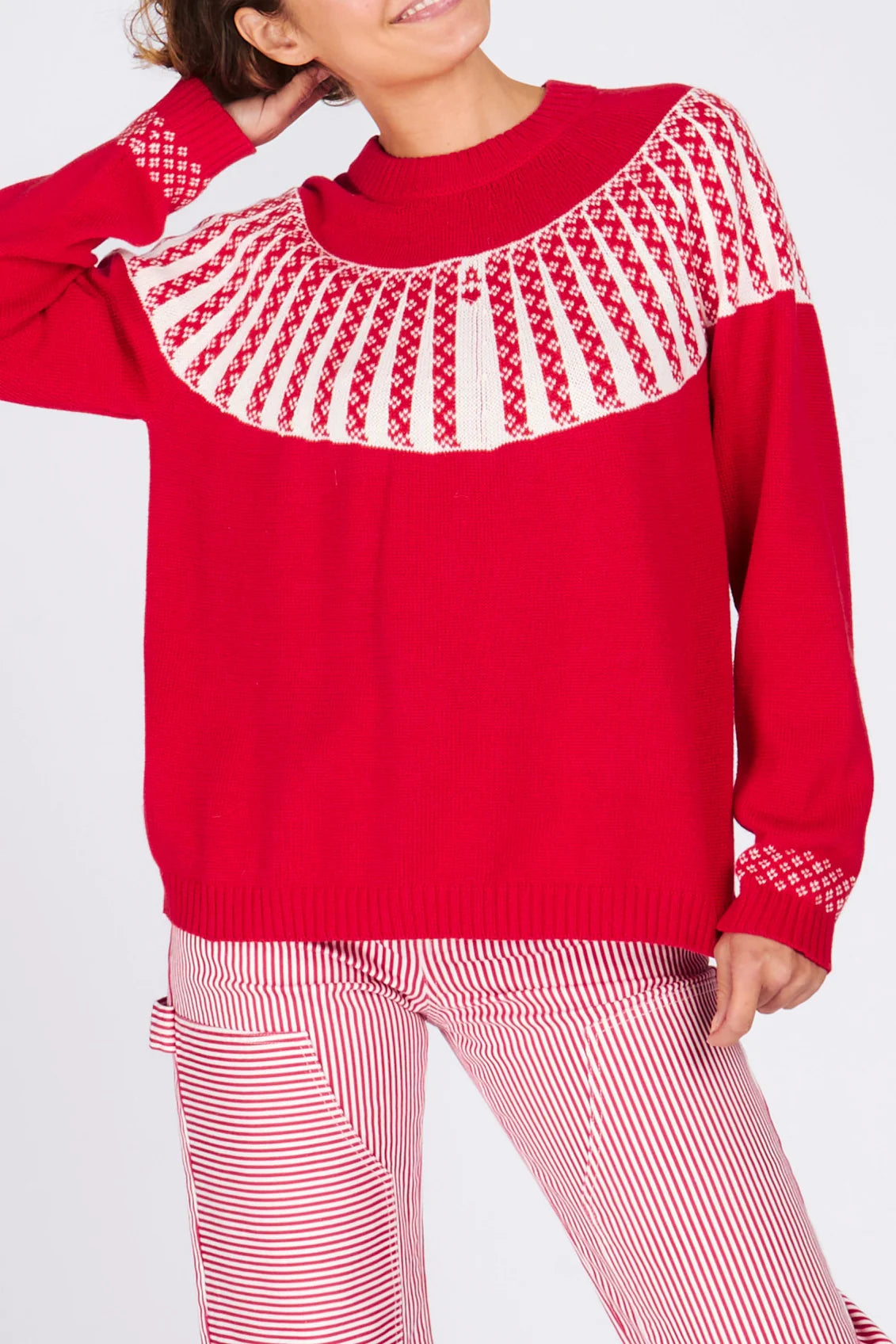 IS THIS YOUR CARD PULLOVER - RED