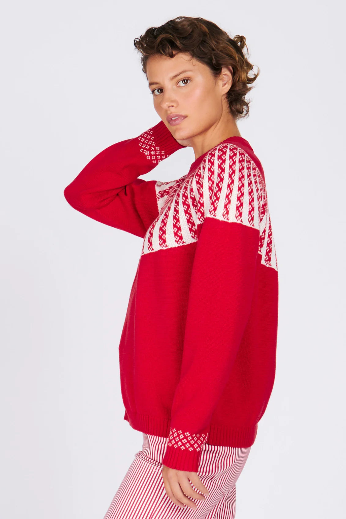 IS THIS YOUR CARD PULLOVER - RED