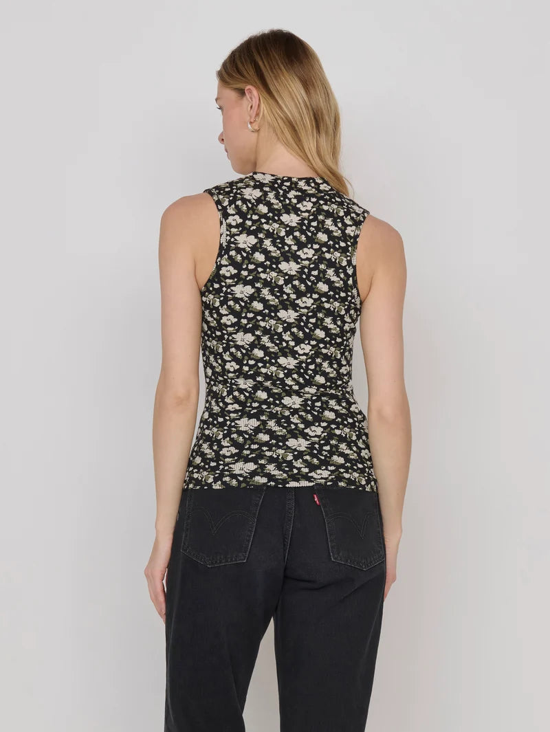JOAN MOCK NECK TOP - PETALS