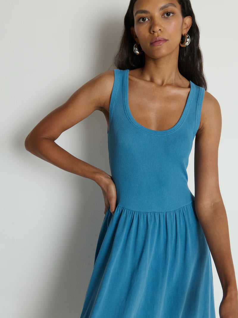 KARLA MIDI DRESS - INDIGO