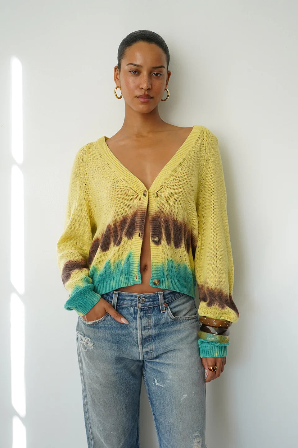 GEENA TIE DYE CARDIGAN - ATLAS TIE DYE