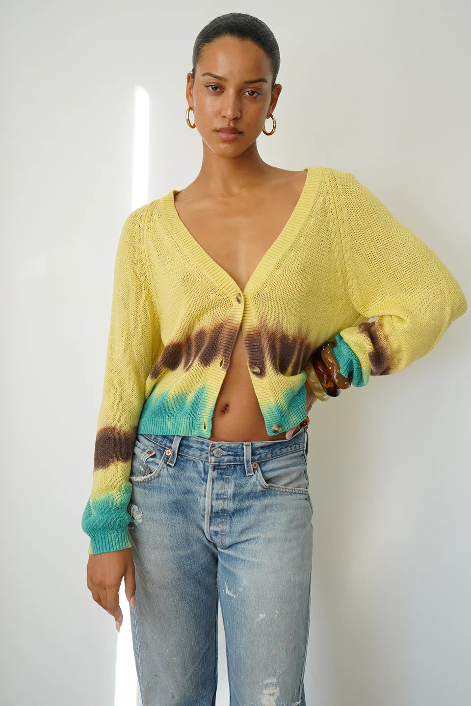 GEENA TIE DYE CARDIGAN - ATLAS TIE DYE