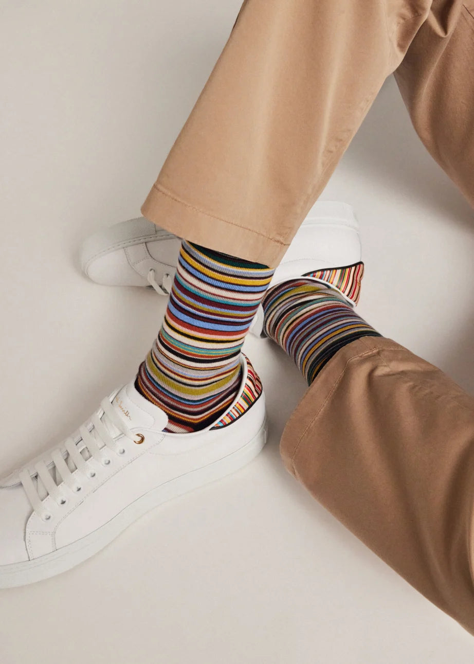 MENS SOCK - SIGNATURE STRIPE