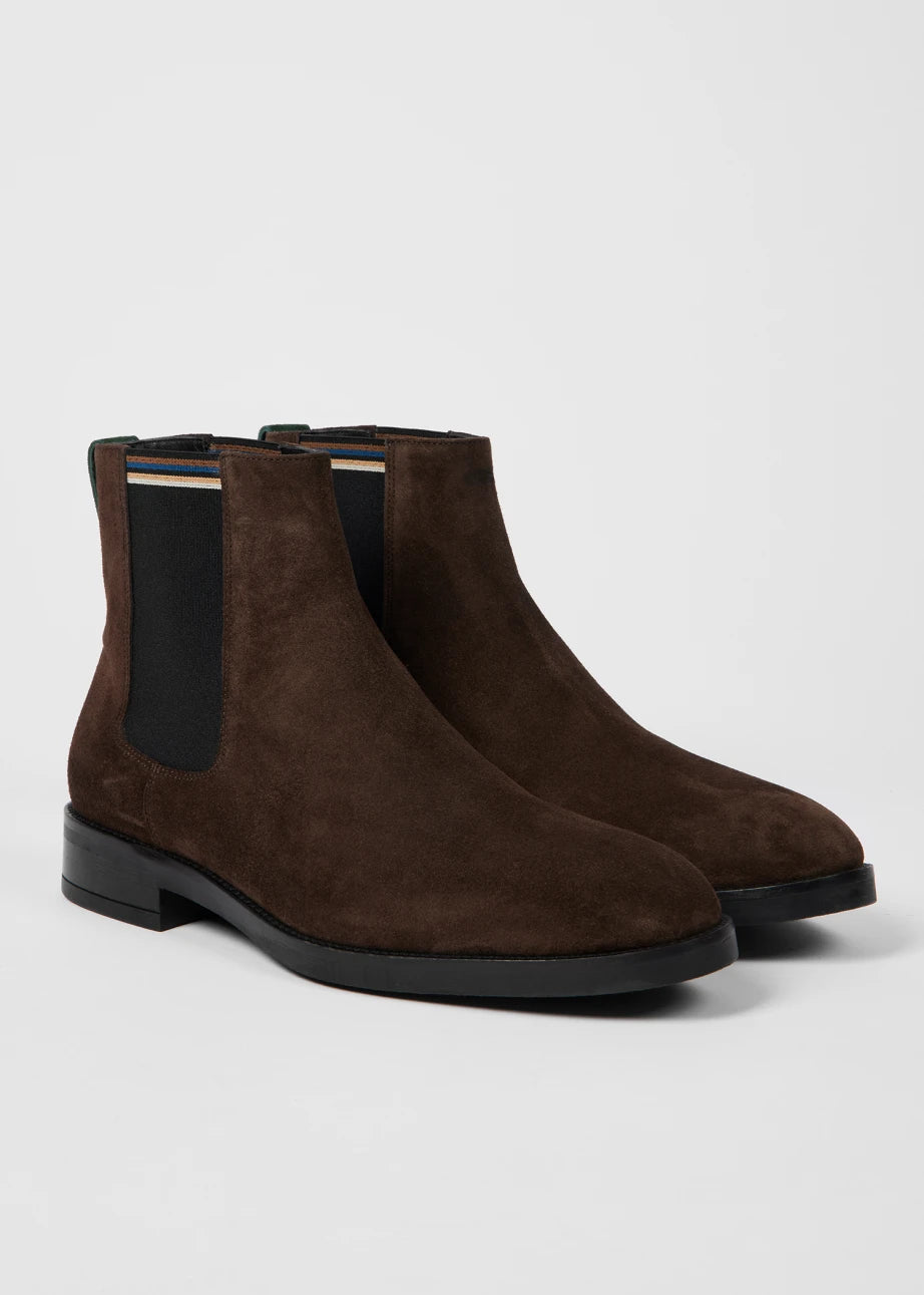 LANSING BOOT - DARK BROWN SUEDE