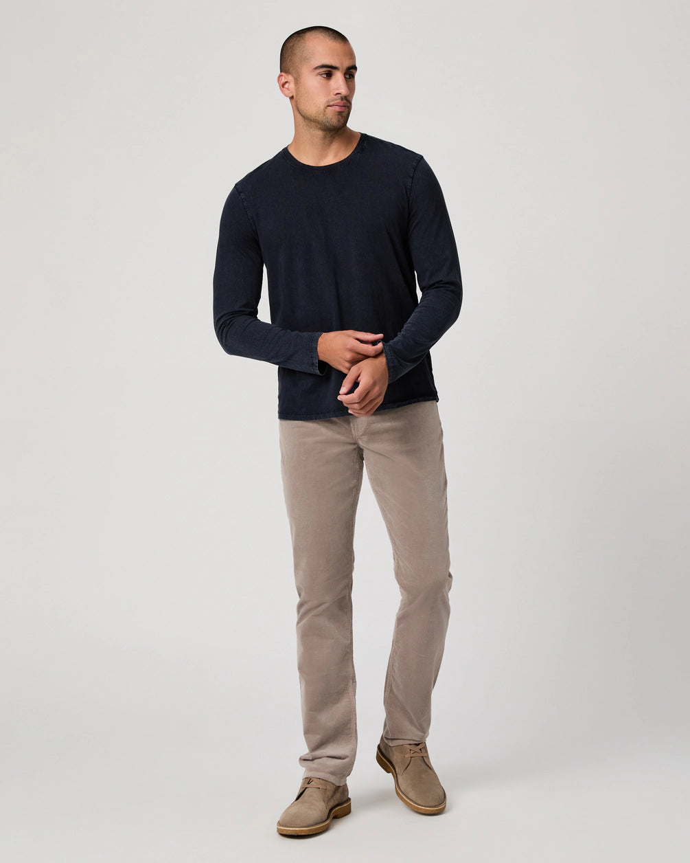 FEDERAL SLIM STRAIGHT - SILVER PEARL CORDUROY