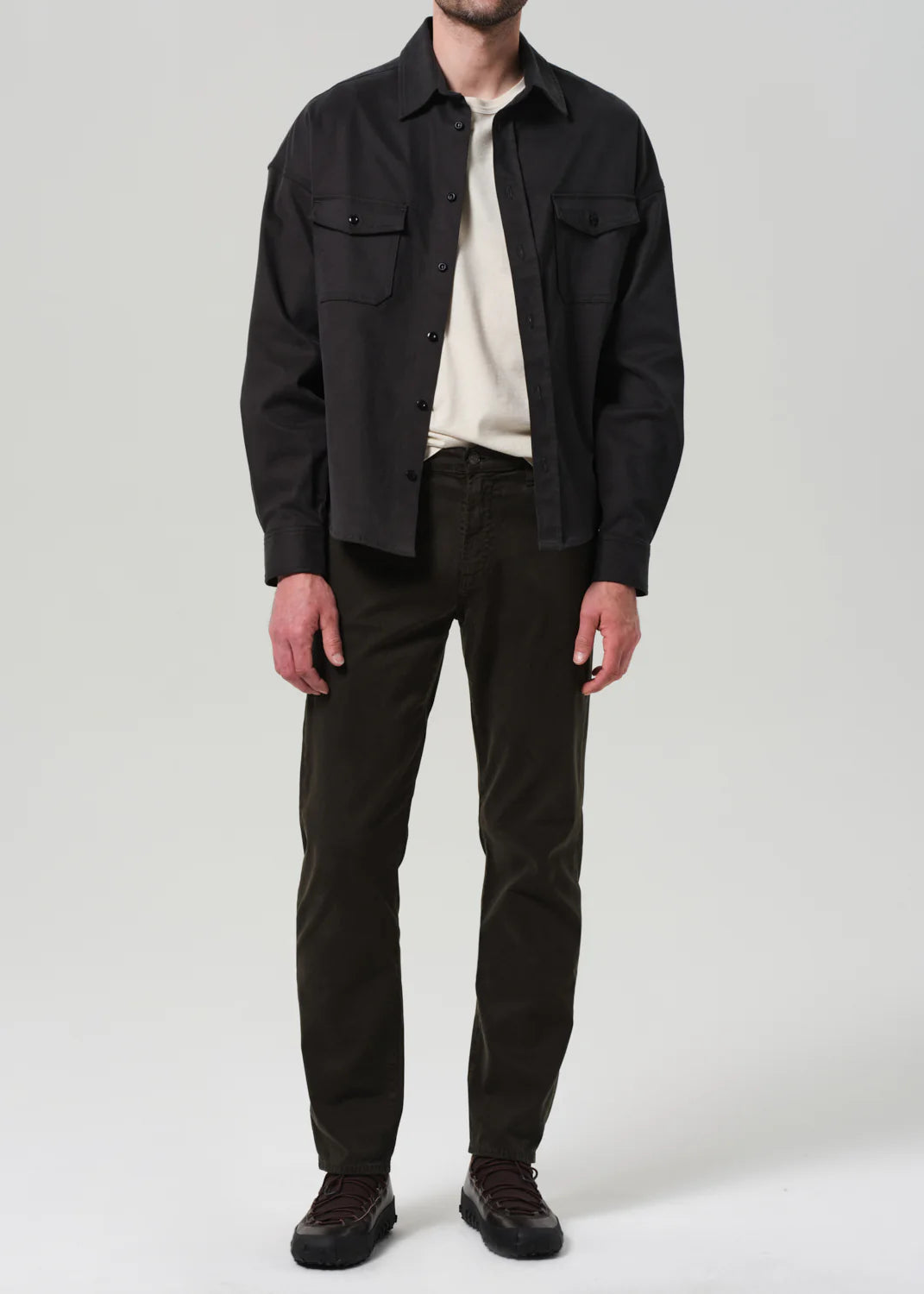 SHIGOTO SHIRT - GREY GREEN