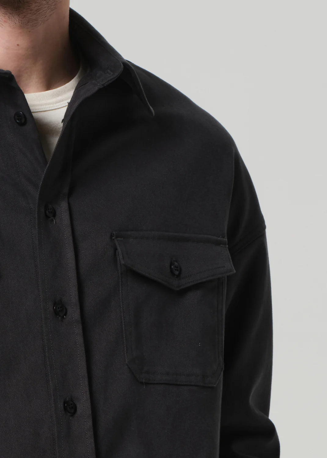 SHIGOTO SHIRT - GREY GREEN