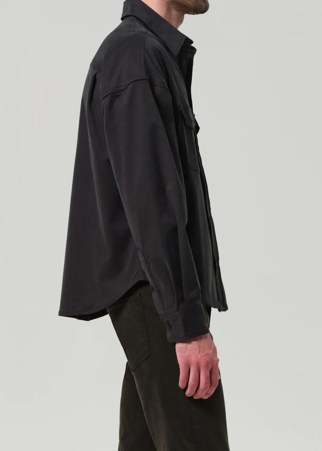 SHIGOTO SHIRT - GREY GREEN