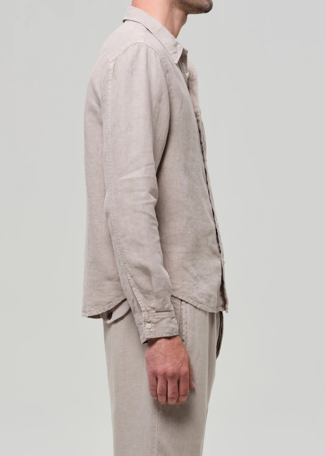 SINGLE POCKET WORKSHIRT - WHEAT