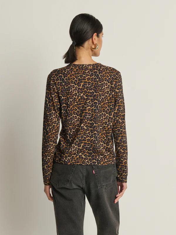 MARION TWIST TEE - WINTER LEOPARD