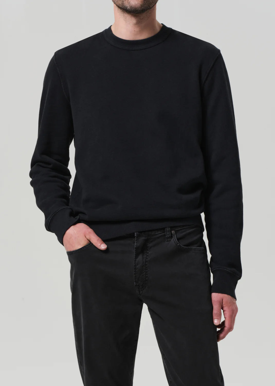 VINTAGE CREWNECK SWEATSHIRT - WASHED BLACK