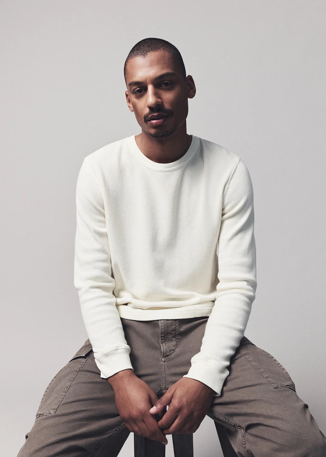 WAFFLE CREWNECK - CANVAS