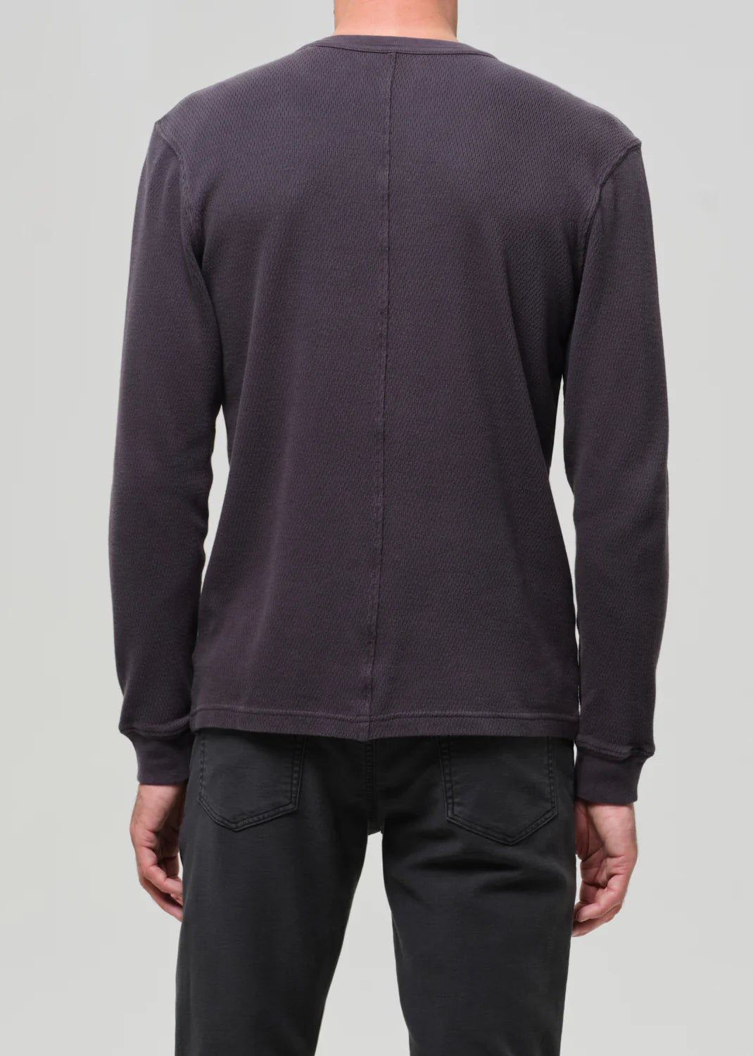 WAFFLE CREWNECK - DARK CHARCOAL