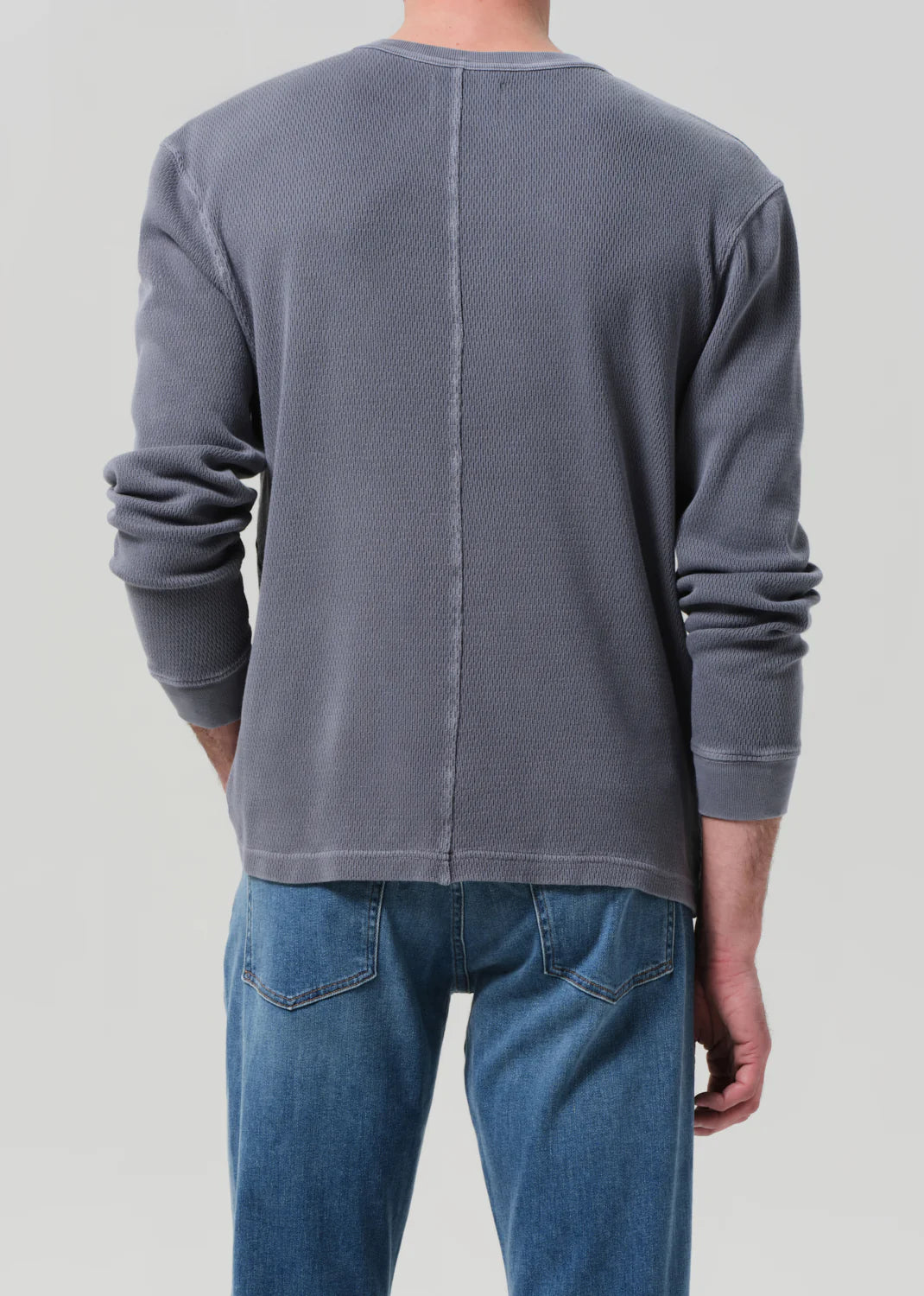 WAFFLE CREWNECK - GREY