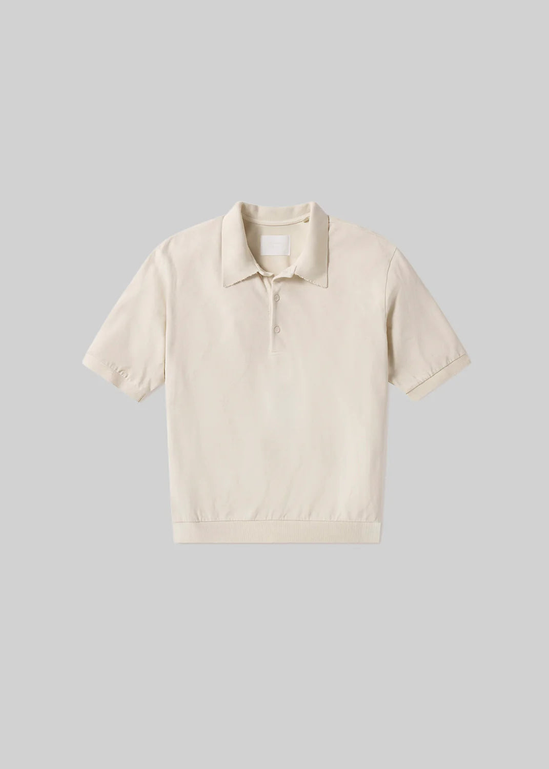 BANDED POLO - ECRU