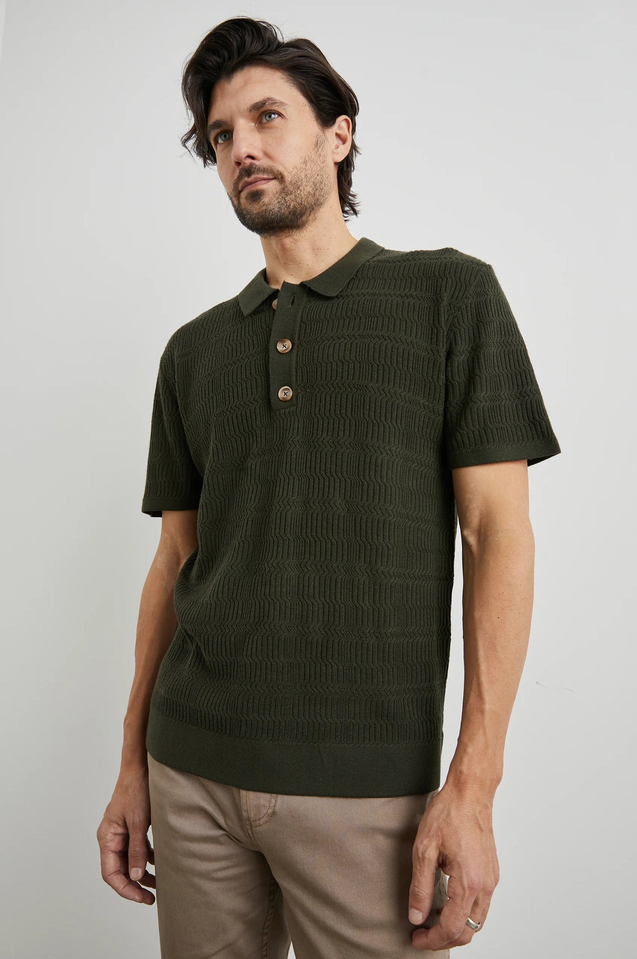 NATHAN POLO SHIRT-ANCIENT OLIVE