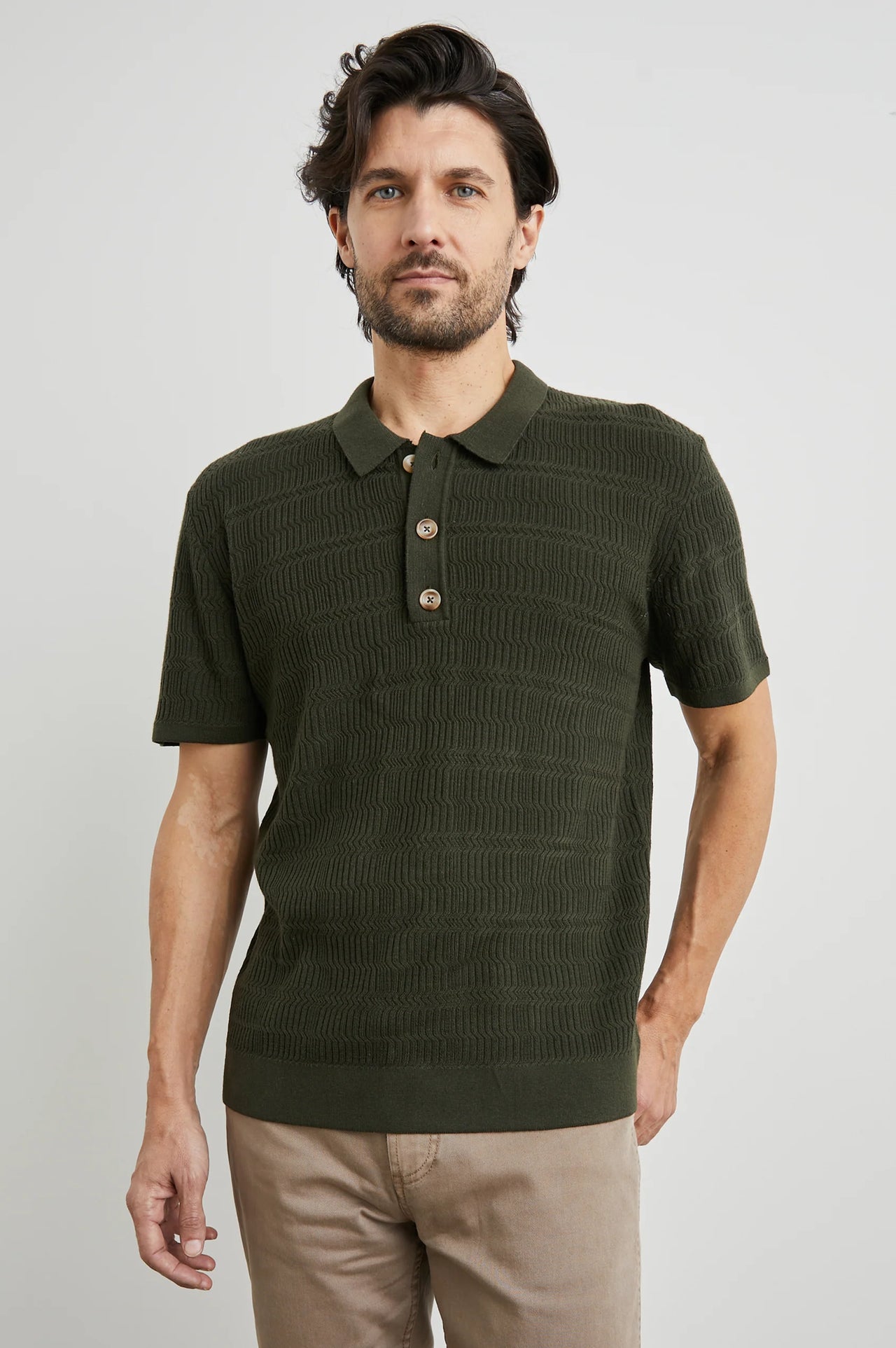 NATHAN POLO SHIRT-ANCIENT OLIVE