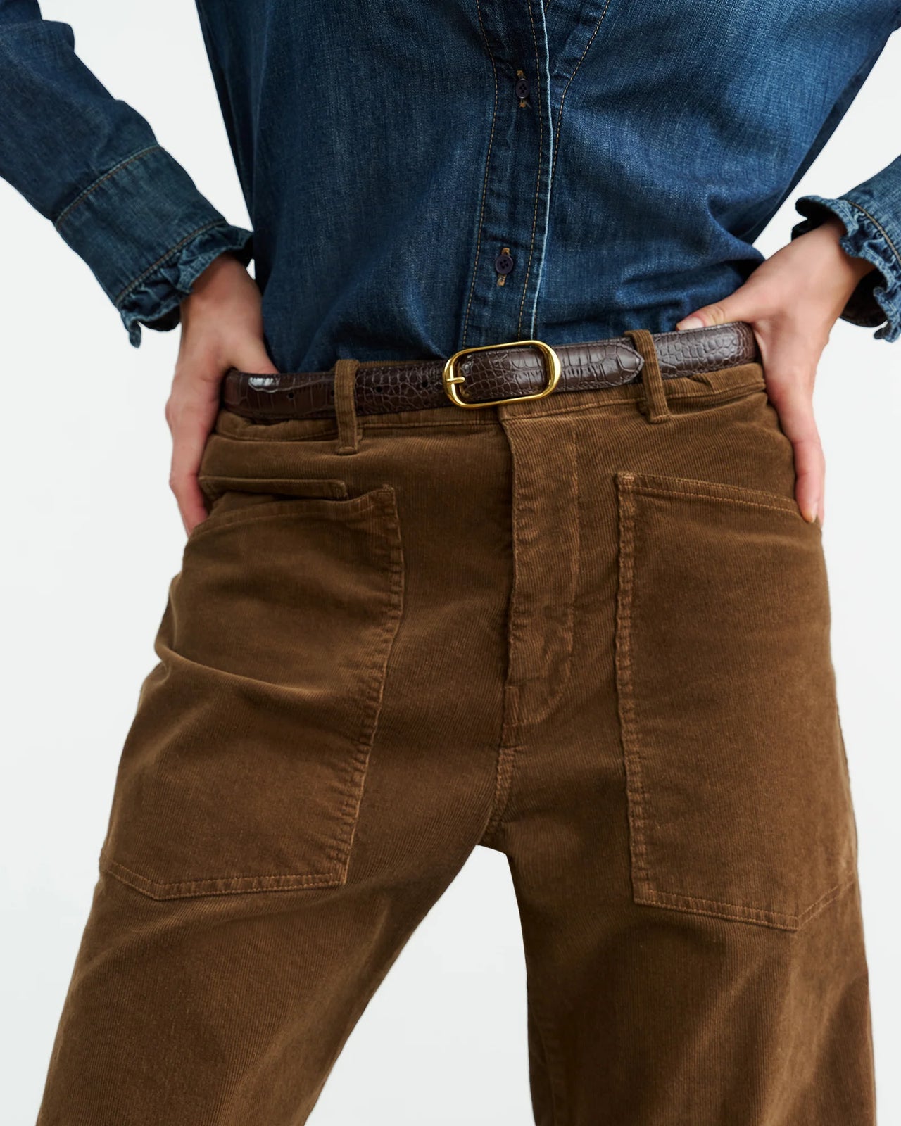 SHON CORDUROY PANT - CIGAR BROWN