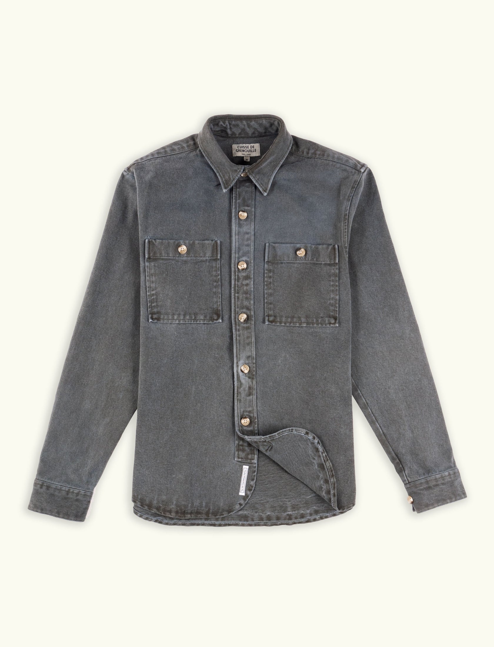 PARIS OVERSHIRT - WASHED GREY