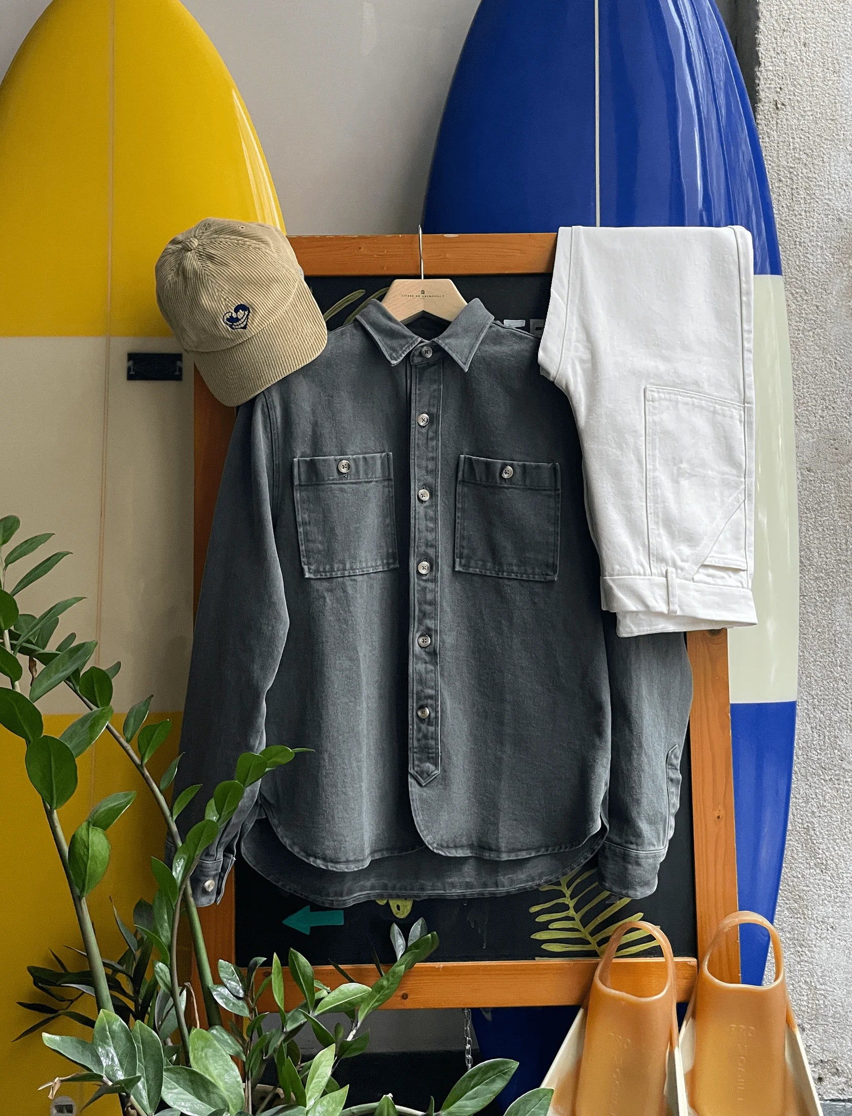 PARIS OVERSHIRT - WASHED GREY