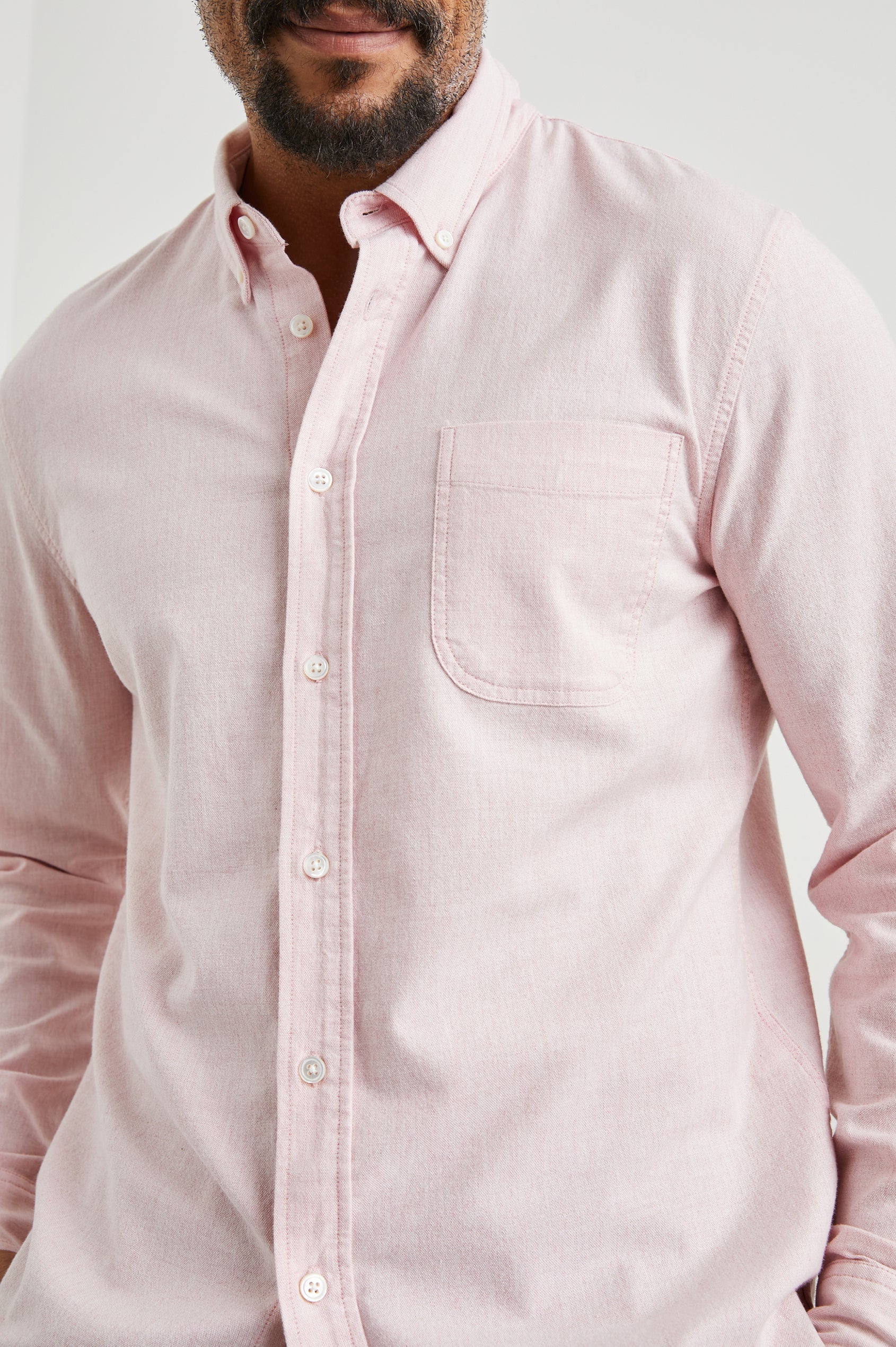 PERRY SHIRT - PINK OXFORD