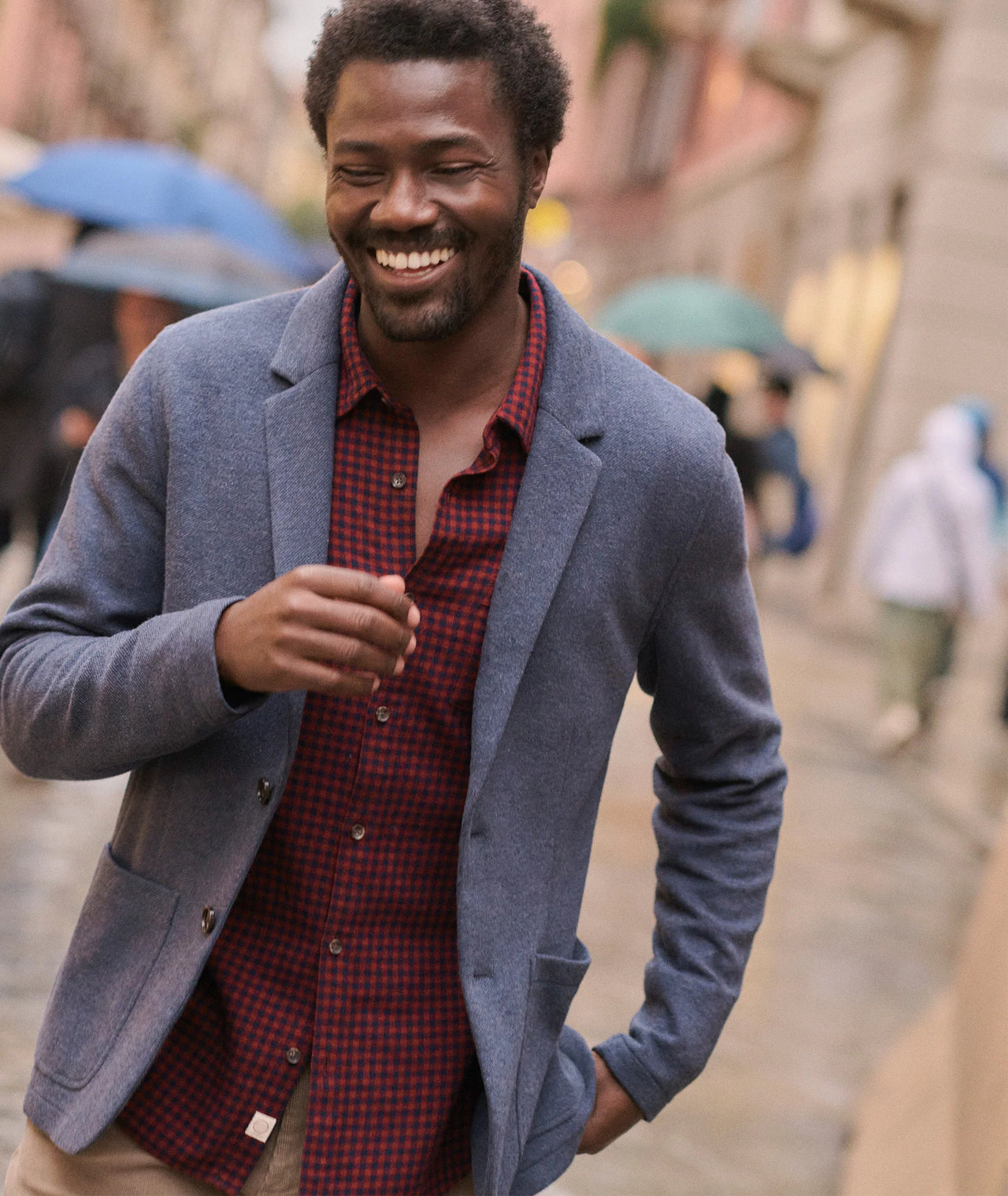 PACIFICA STRETCH TWILL BLAZER - NAVY