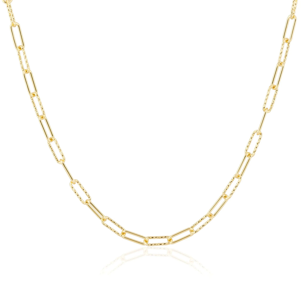 GOLD SPARKLE MIX RECTANGLE CHAIN