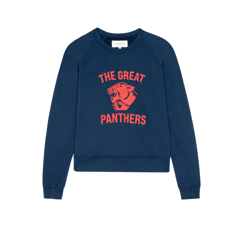 THE FLEECE ROOKIE SWEATSHIRT W/ PANTHER - TRUE NAVY