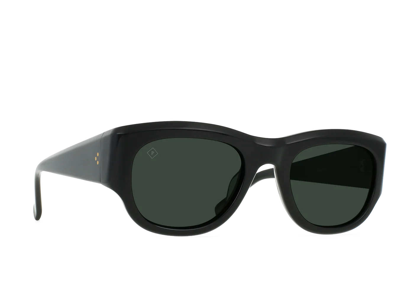 TS-LONSO SUNGLASSES - RECYCLED BLACK/GREEN POLARIZED