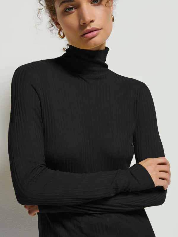 RENE TURTLENECK - JET BLACK