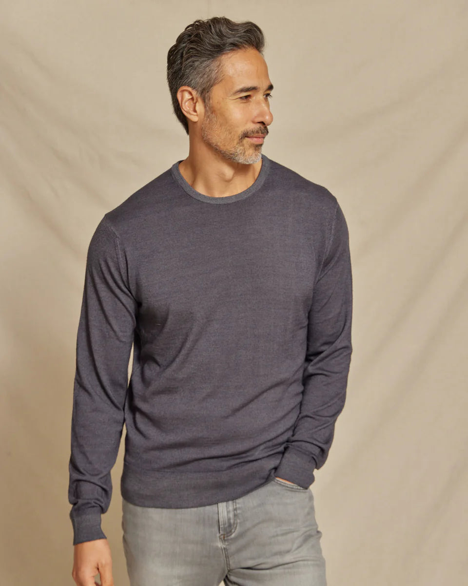 THE BANKS CREW SWEATER - STEEL
