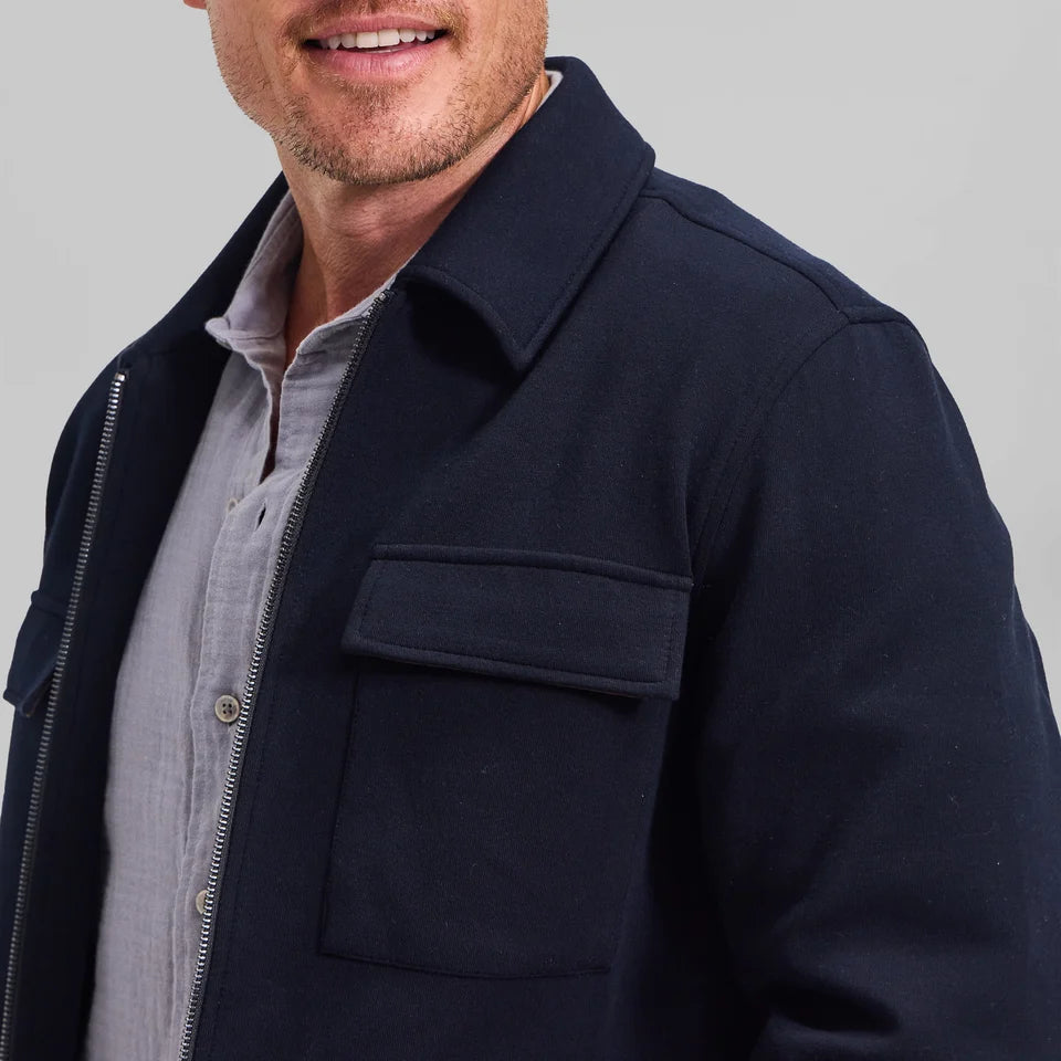 THE WREN SHIRT JACKET - NAVY