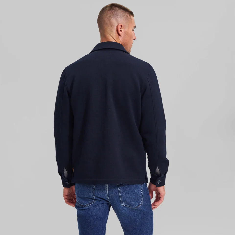 THE WREN SHIRT JACKET - NAVY