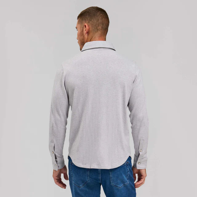 THE WAYLAN MERINO SWEATER - LIGHT GREY