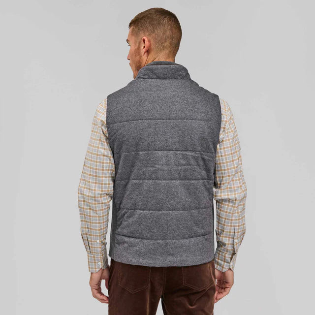 THE RUPERT WOOL/CASHMERE VEST - GREY