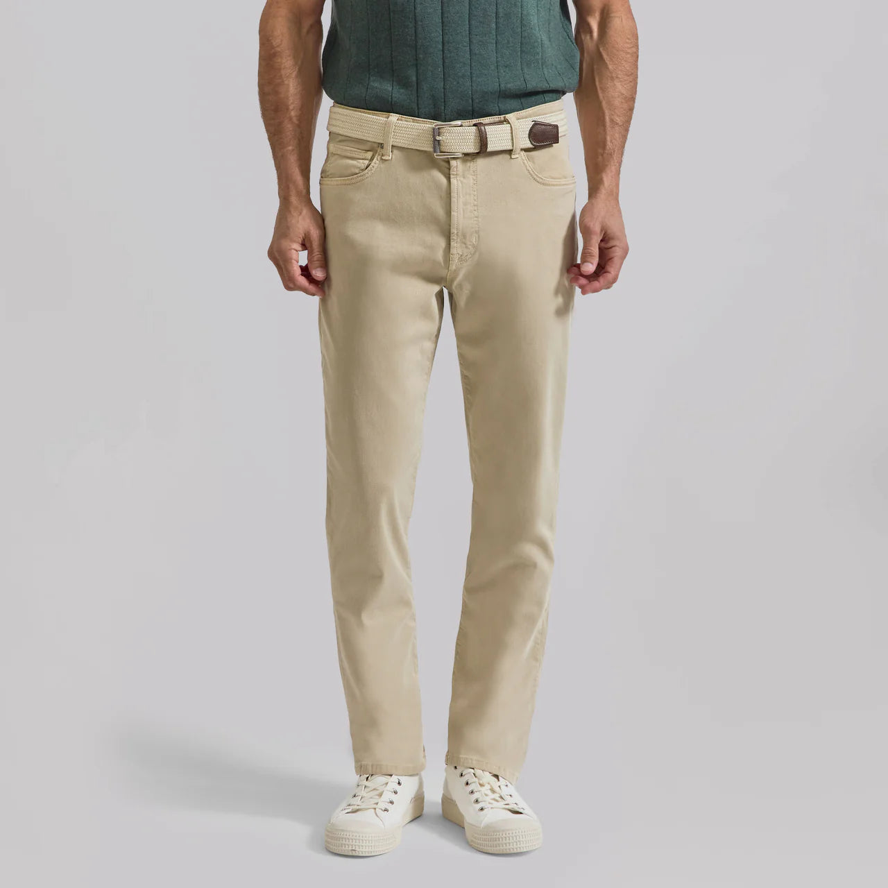ANTIQUE TENCEL 5-PKT PANT - SADDLE